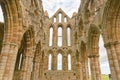 Whitby abbey ruin, yorkshire, uk.