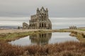 Whitby Abby, Yorkshire, England - the remains and the reflection.