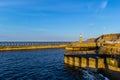 WHITBY, ENGLAND, Whitby Pier Royalty Free Stock Photo