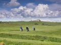 Whitby Golf Course and Players Walking