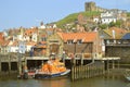 Whitby Harbour lifeboat Royalty Free Stock Photo