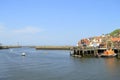 Whitby Harbour in North Yorkshire Royalty Free Stock Photo