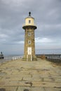 Whitby Lighthouse Royalty Free Stock Photo