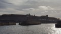 Whitby lighthouse and abbey