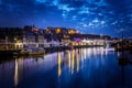 Whitby at night Royalty Free Stock Photo