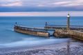 Whitby Pier North Yorkshire, UK Royalty Free Stock Photo