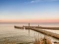 Whitby seascape in Yorkshire England UK Royalty Free Stock Photo