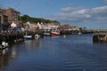 Whitby a seaside town with a harbour, North Yorkshire, England Royalty Free Stock Photo