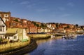 Whitby town waterfront Royalty Free Stock Photo