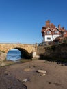 Sandsend on the Yorkshire Coast near Whitby Royalty Free Stock Photo