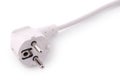 White 220 volt power connector (Clipping path)