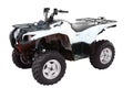 White 4x4 atv isolated