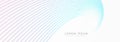 White abstract background with flowing curve lines. Minimal blue and pink gradient curved lines pattern. Modern design element.