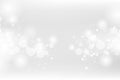 White abstract background, silver Bokeh blur, celebration seasonal holiday vector illustration Royalty Free Stock Photo