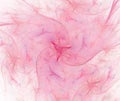 White abstract background with smoke or waves texture. Pink voile with stars swirl, fractal pattern