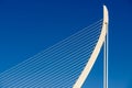 White Abstract Bridge Structure And Blue Sky Royalty Free Stock Photo