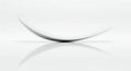 White Abstract Curve: Minimalist Form and Reflection Royalty Free Stock Photo