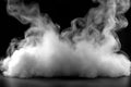 White smoke abstract on dark gray background. Royalty Free Stock Photo
