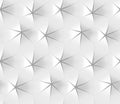 White abstract hexagonal geometric pattern. Origami paper style. 3D rendering seamless texture.