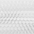 White abstract hexagons backdrop. 3d rendering geometric polygons