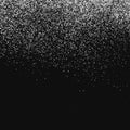 White Abstract Particles On Black Background Royalty Free Stock Photo