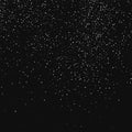 White Abstract Particles On Black Background Royalty Free Stock Photo