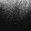 White Abstract Particles On Black Background Royalty Free Stock Photo