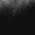 White Abstract Particles On Black Background Royalty Free Stock Photo