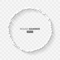 White Abstract Rought Doted Grunge Banner Template Royalty Free Stock Photo