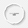 White Abstract Rought Doted Grunge Banner Template Royalty Free Stock Photo