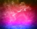 Smoke over blue background Royalty Free Stock Photo