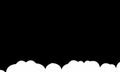 White Abstract Stacked Cloudy Black Background Illustration Design
