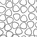 White abstract triangular pieces with soft edges, random manner repeating pattern Royalty Free Stock Photo