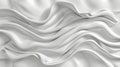 White abstract wavy sculpture. 3D render of fluid dynamic forms