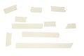 White adhesive tapes