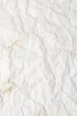 White aged crumpled paper texture or background Royalty Free Stock Photo