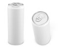 White aluminum cans