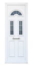 White aluminum door