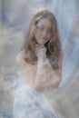 White angel clouds Royalty Free Stock Photo