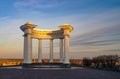 White Arbor in Poltava, Ukraine. One of the symbol of the city Royalty Free Stock Photo