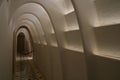 White arched corridor in Casa Batllo, Barcelona Royalty Free Stock Photo