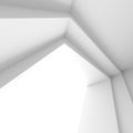 White Architecture Background. Abstract Minimal Window Frame Design