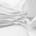 White Architecture Circular Background. Abstract Interior Design Royalty Free Stock Photo