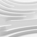 White Architecture Circular Background. Abstract Interior Design Royalty Free Stock Photo