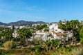 White architecture in the city of Nerja, Spain. Royalty Free Stock Photo