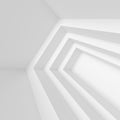 White Architecture Construction. Abstract Interior Background Royalty Free Stock Photo