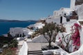 White architecture on Santorini island, Oia, Greece. Royalty Free Stock Photo