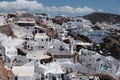 White architecture on Santorini island, Oia, Greece. Royalty Free Stock Photo