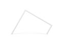 White archway column irregular geometric entrance angular 3d element realistic vector illustration