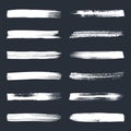 White art brush strokes collection